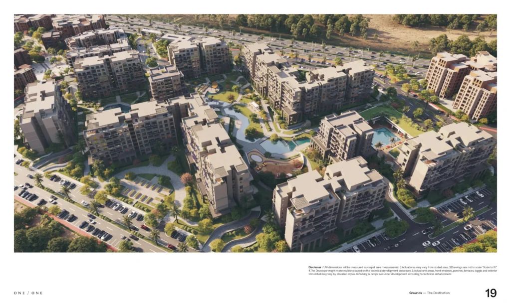 تصميم وحدات كمبوند جراوندز التجمع السادس Grounds Compound