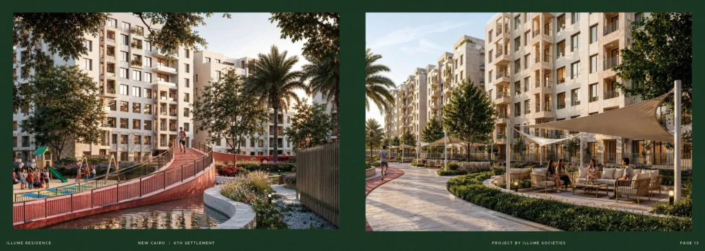 مرافق وخدمات كمبوند إيليوم ريزيدنس التجمع السادس Illume Residence New Cairo