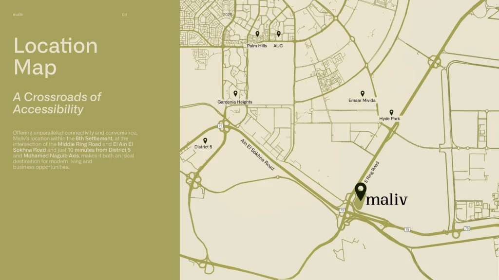 موقع كمبوند ماليف Maliv