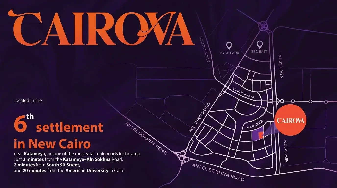 كمبوند كايروفا التجمع السادس Cairova New Cairo